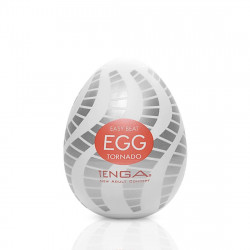 Мастурбатор-яйцо Tenga Egg Tornado со спирально-геометрическим рельефом