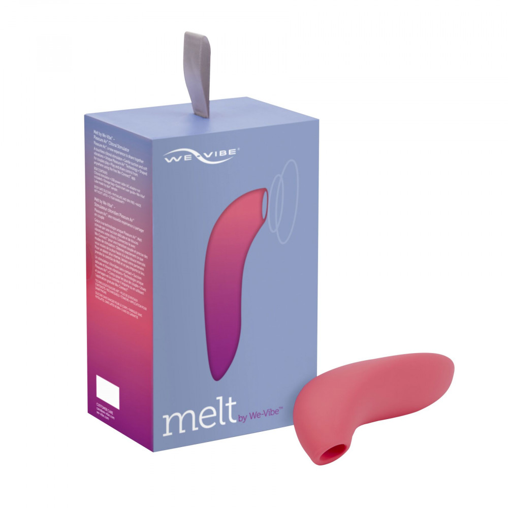 Вибраторы вакуумные - Вакуумный смарт-стимулятор для пар Melt by We-Vibe Coral, удобно совмещать с проникающим сексом 3