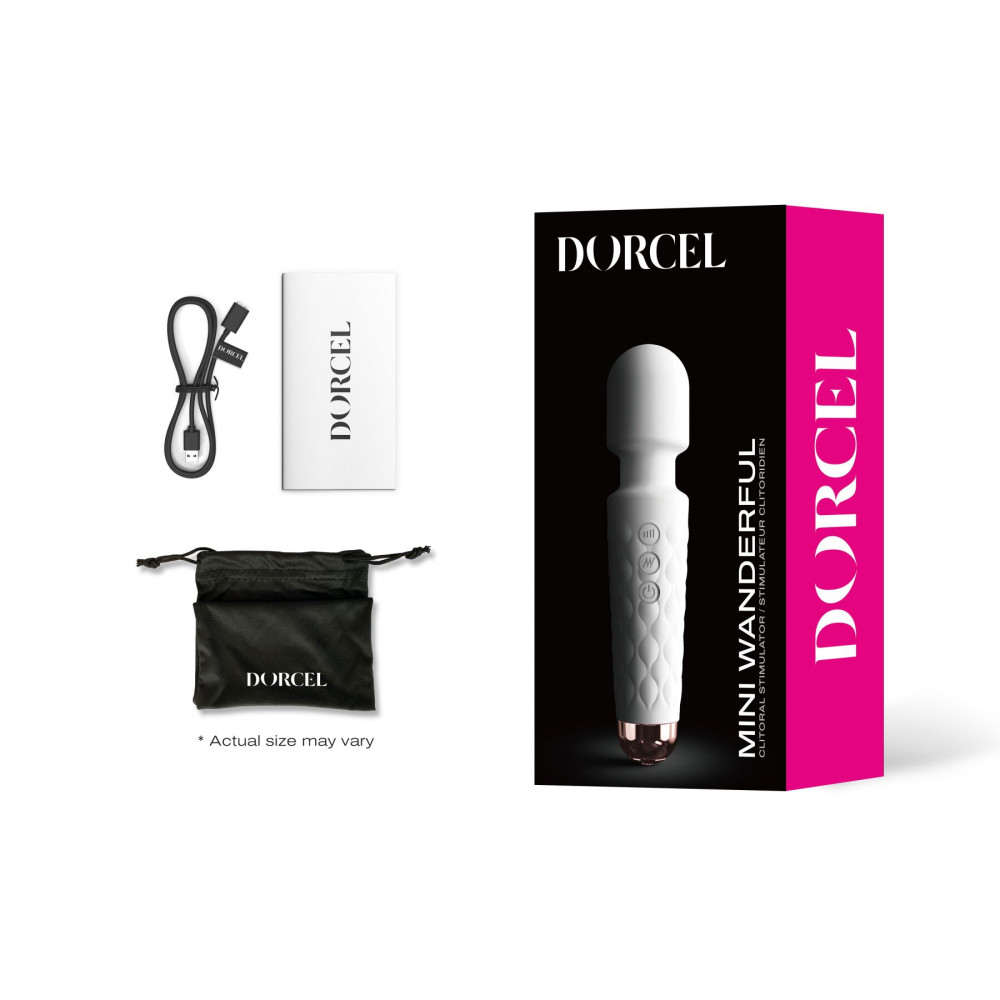 Вибромассажеры - Минивибромассажер Dorcel Wand Mini Wanderful White 4