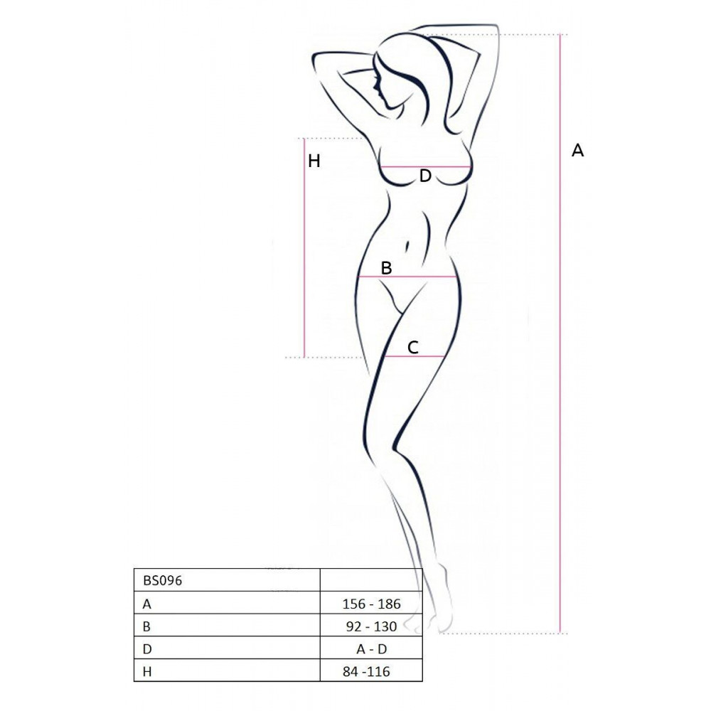Бодистокинг - Ажурное мини-платье на тонких бретелях Passion BS096 One Size, white, плетение на груди 5
