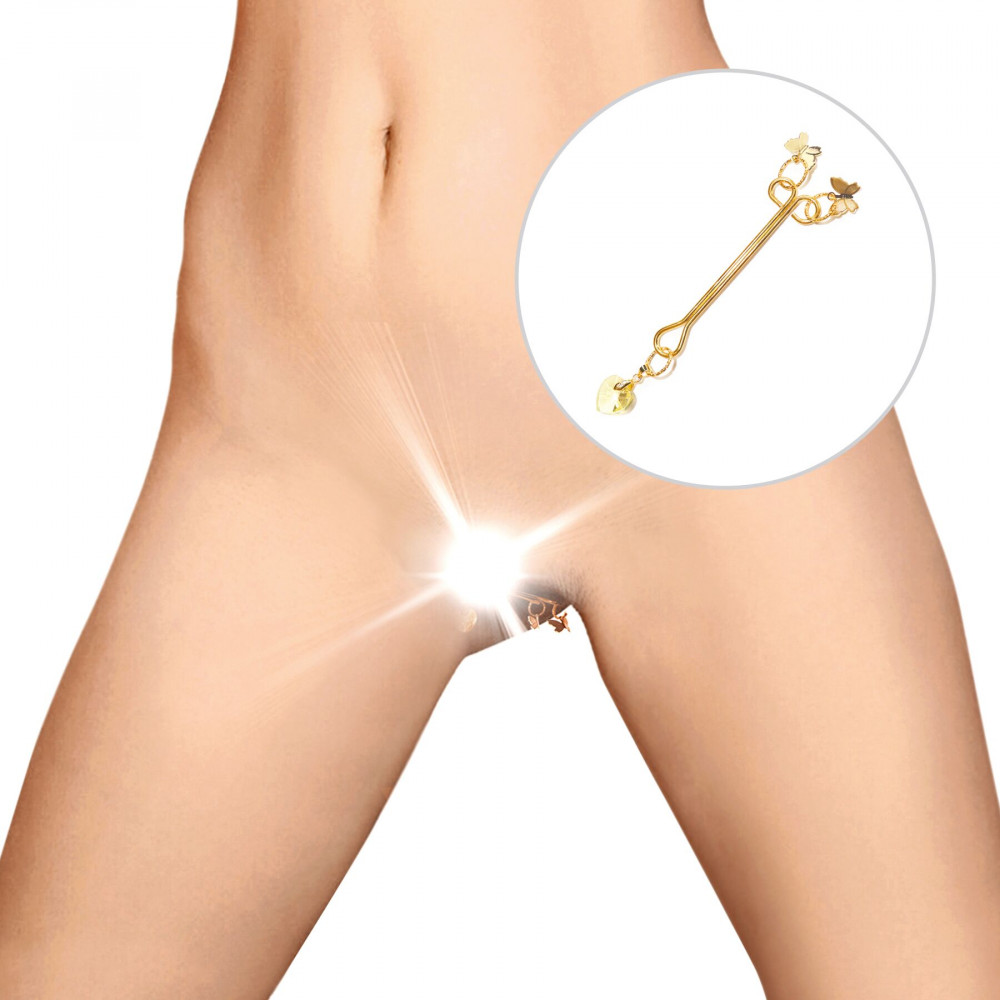 Интимные украшения - Зажим для клитора Art of Sex - Clit Clamp Butterfly, золото 2
