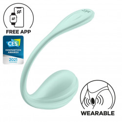 Виброяйцо Satisfyer Smooth Petal Connect App Light Blue