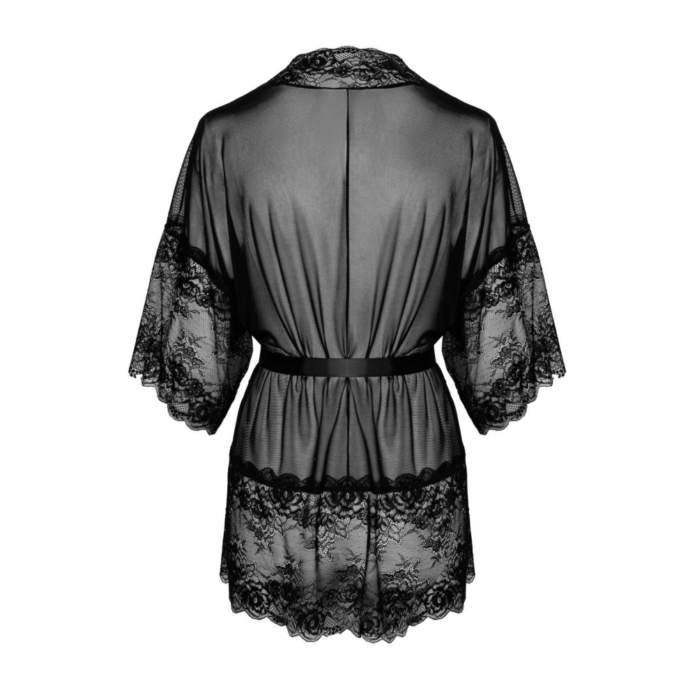 Эротические пеньюары и сорочки - Пеньюар Kissable Midnight Kiss Negligee S/M 7