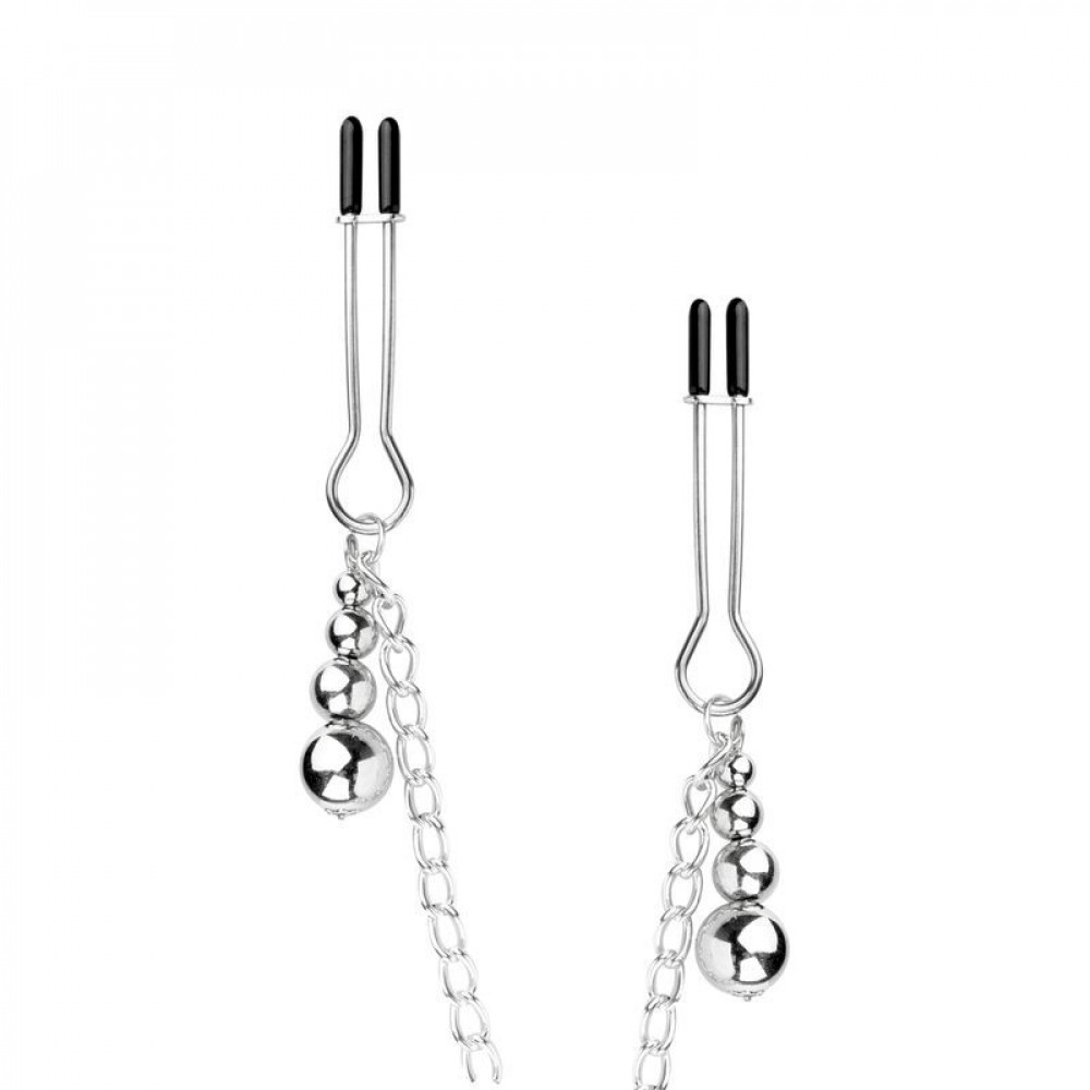 Интимные украшения - Зажимы для сосков и клитора Bedroom Fantasies: Nipple and Clitoris Clamps - Silver 4