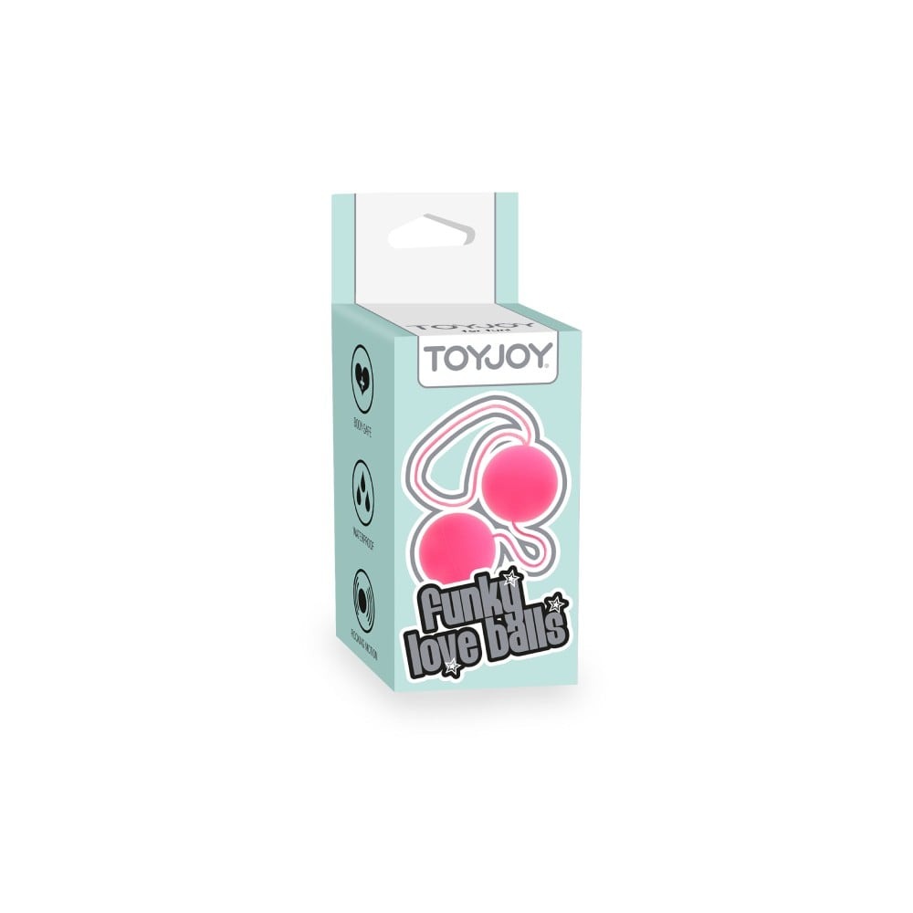 Секс игрушки - Вагинальные шарики пластиковые розовые Toy Joy 1