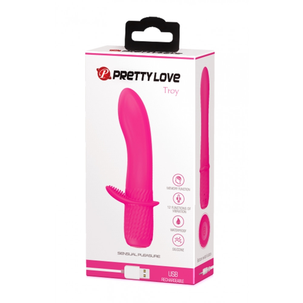 Вибратор - Вибратор Pretty Love Troy Pink, BI-014607-1 2