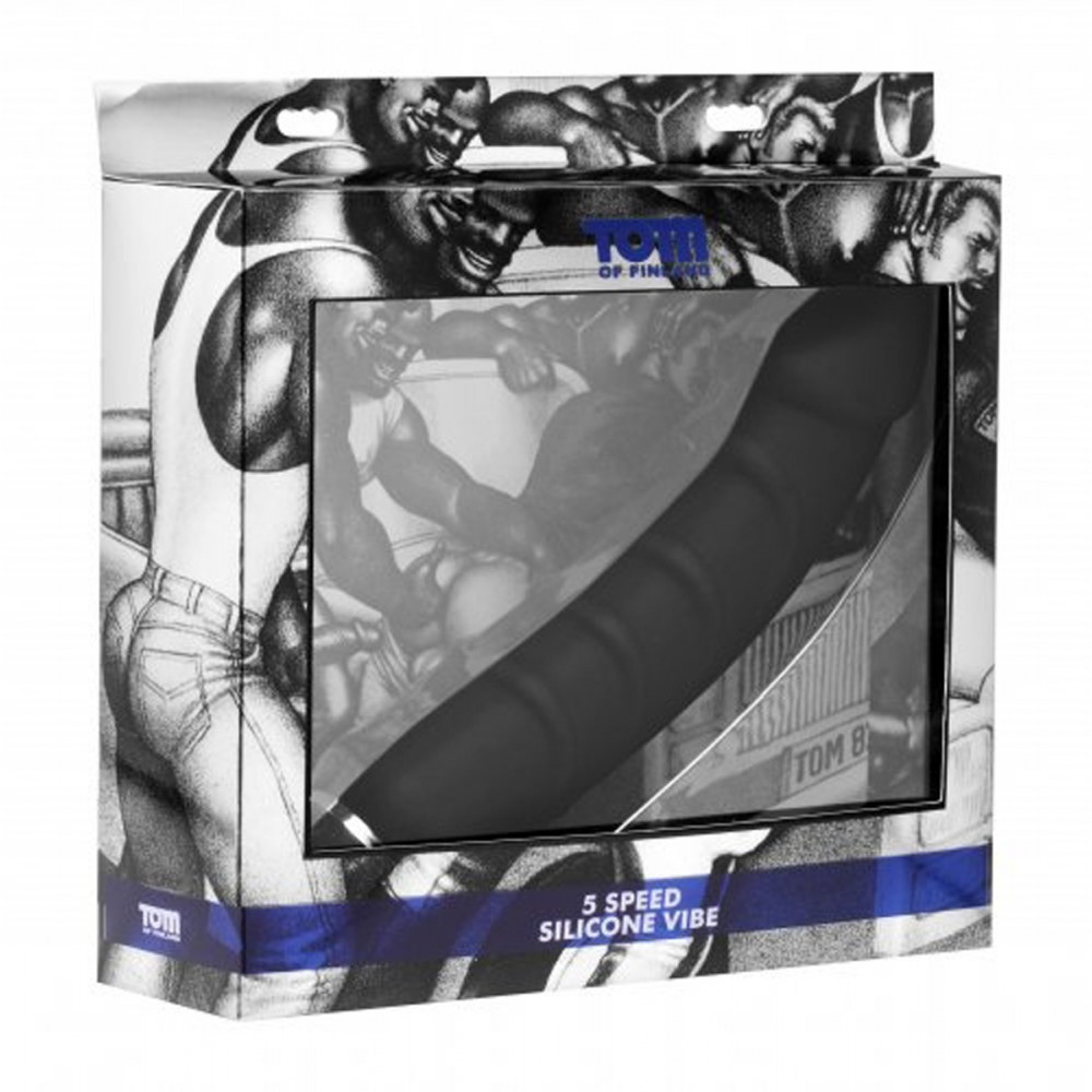 Вибратор - Вибратор большого размера с ребристым стволом Tom of Finland 1