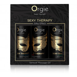 Набор массажных масел 3х30 мл с ароматами-афродизиаками SEXY THERAPY,  Orgie