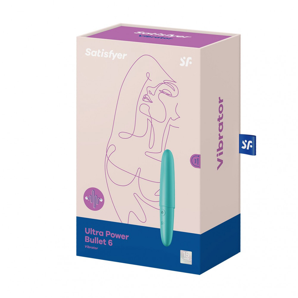 Вибратор - Вибропуля  Ultra Power Bullet 6  цвет: голубой Satisfyer (Германия) 1