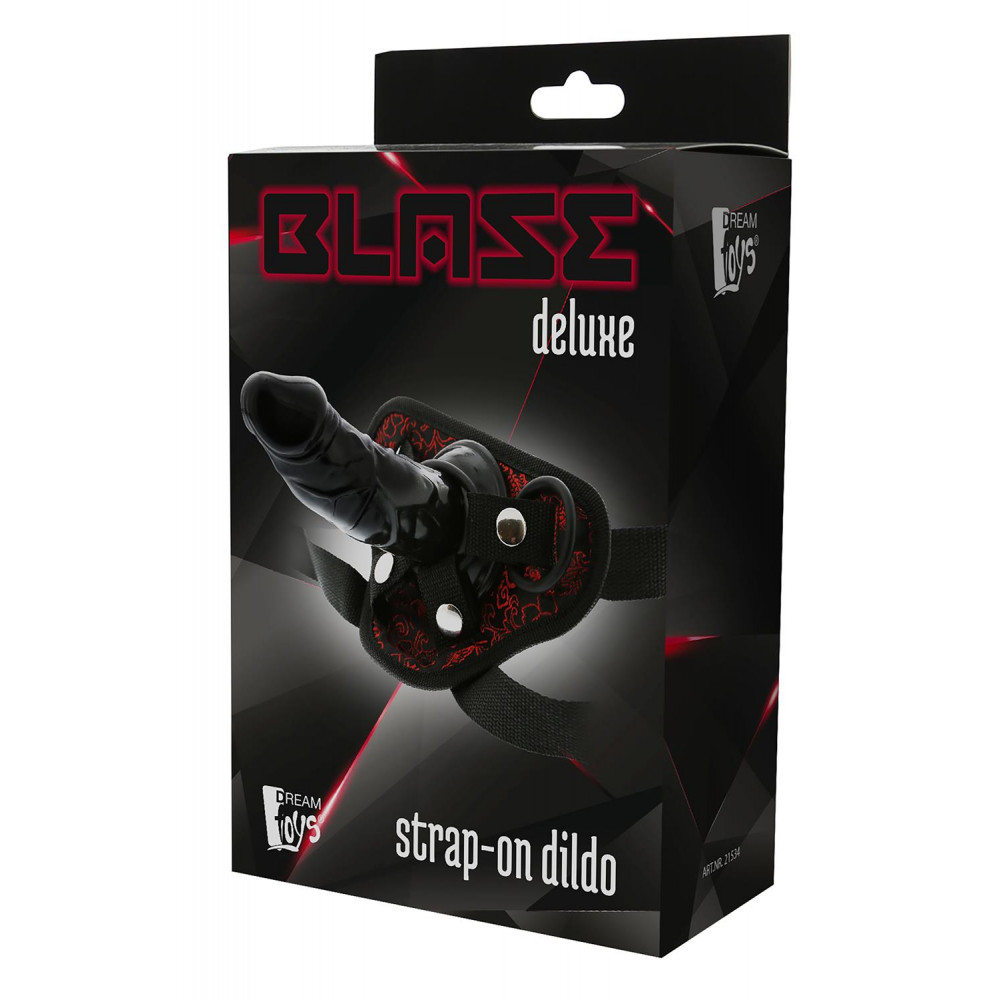 Женские страпоны - Страпон BLAZE DELUXE STRAP-ON DILDO 3