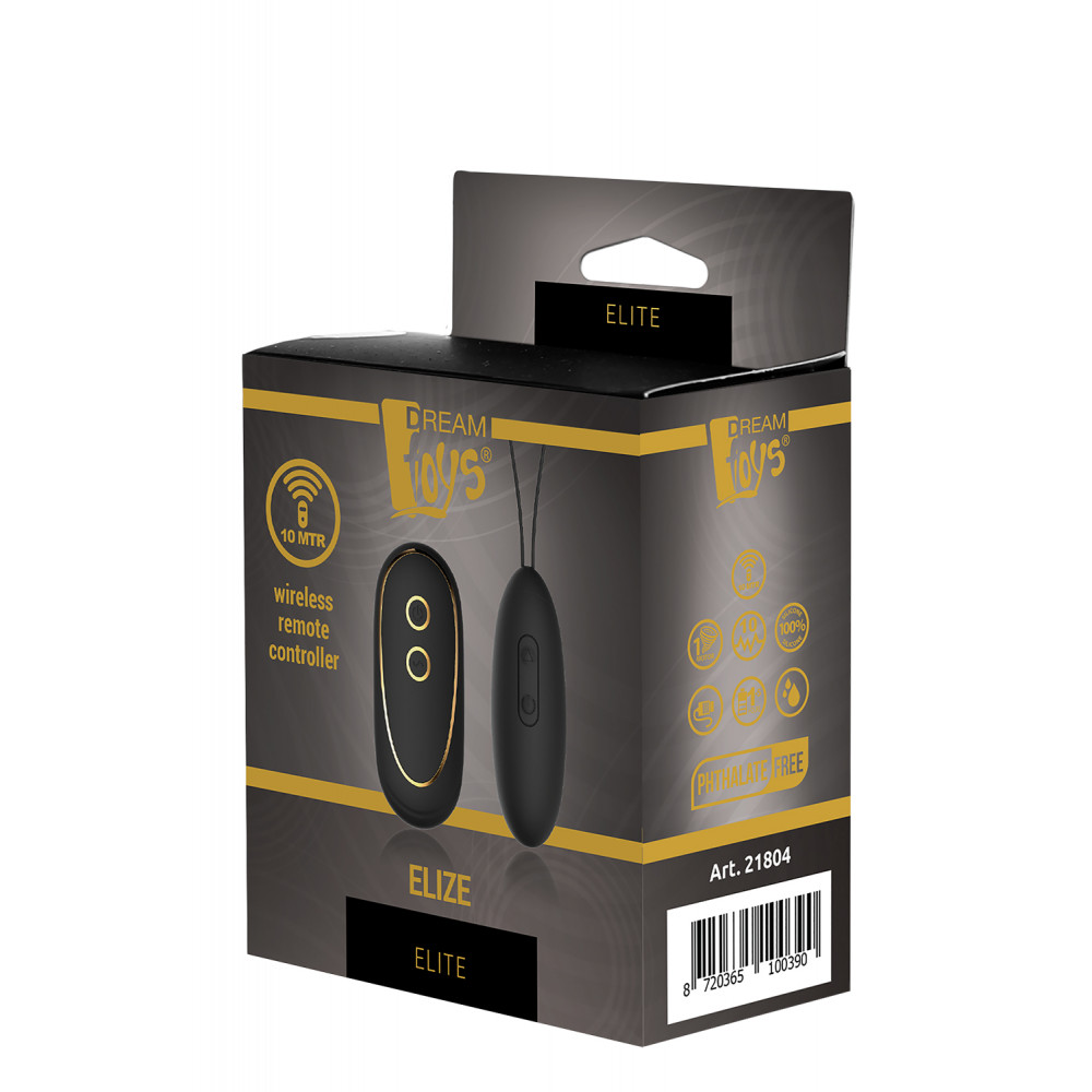 Вагинальные шарики - Виброяйцо с дистанционным управлением Dream Toys ELITE ELIZE 3