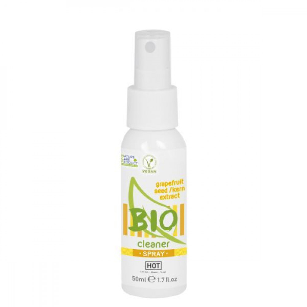 Средства по уходу за секс игрушками - Очиститель Hot Bio Cleaner Spray, 50 мл