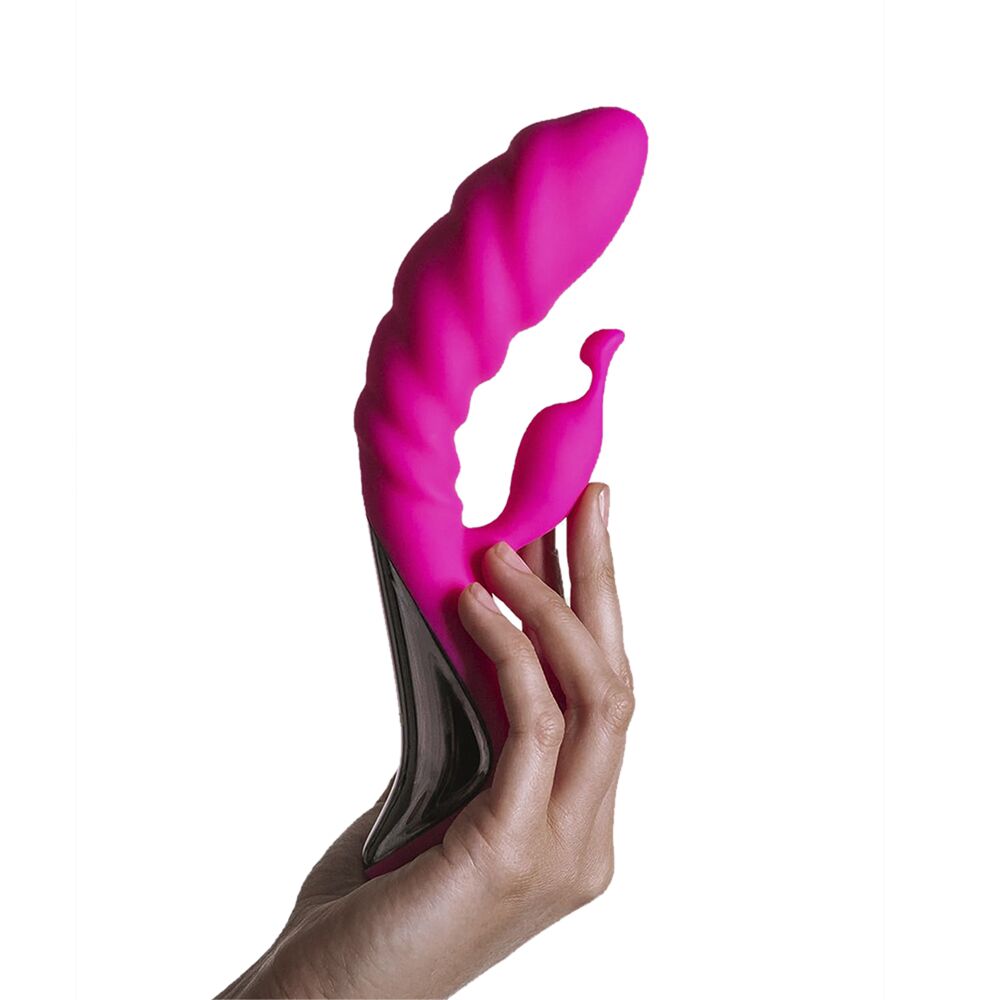 Вибратор-кролик - Вибратор Adrien Lastic Trigger с массирующими движениями ствола 1