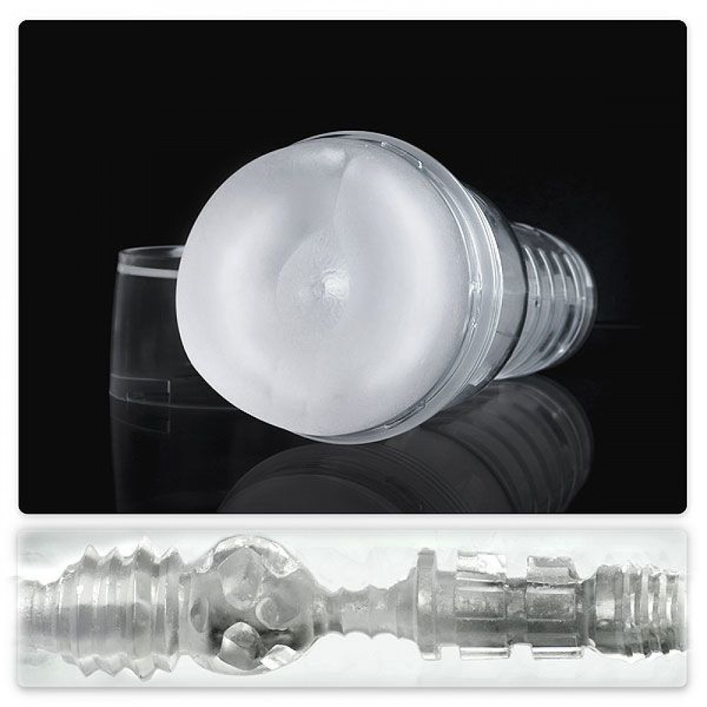 Мастурбаторы анал - Мастурбатор попа Fleshlight Ice Butt Crystal полупрозрачный корпус