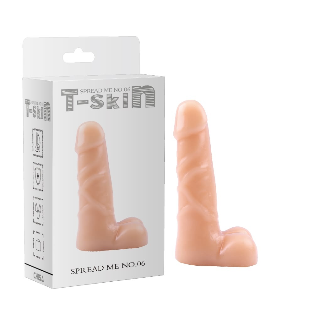 Секс игрушки - Фаллоимитатор реалистичный с яичками Chisa T-skin, телесный