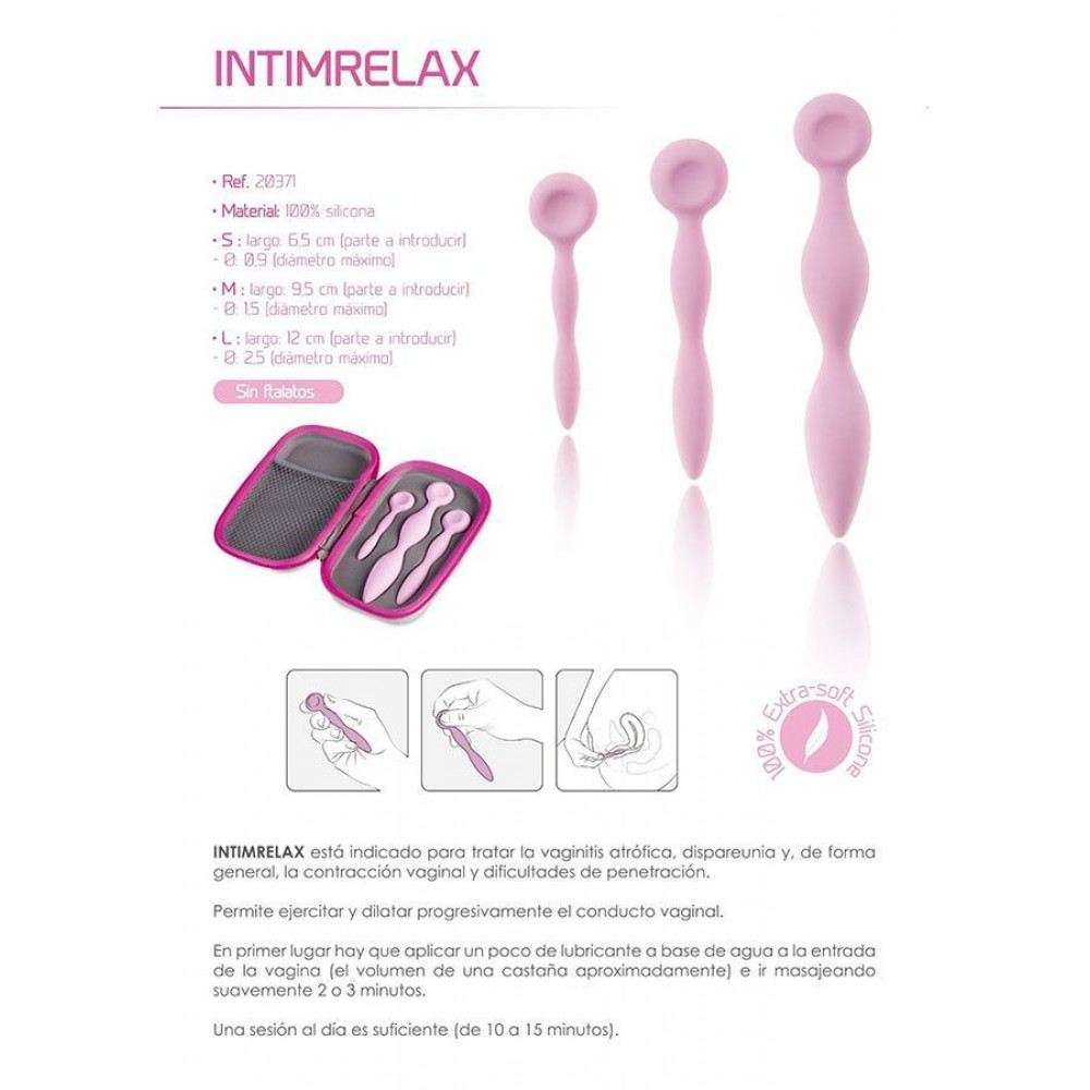 Вагинальные тренажеры - Система восстановления при вагините Femintimate Intimrelax для снятия спазмов при введении 1