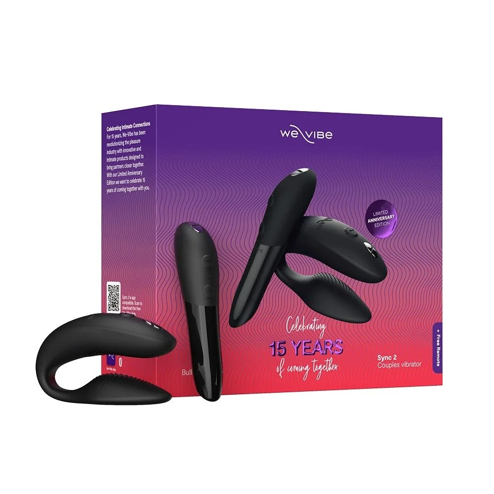 Секс игрушки - Набор секс-игрушек вибратор для пар Sync 2 и вибропуля Tango X We-Vibe Limited Anniversary Edition