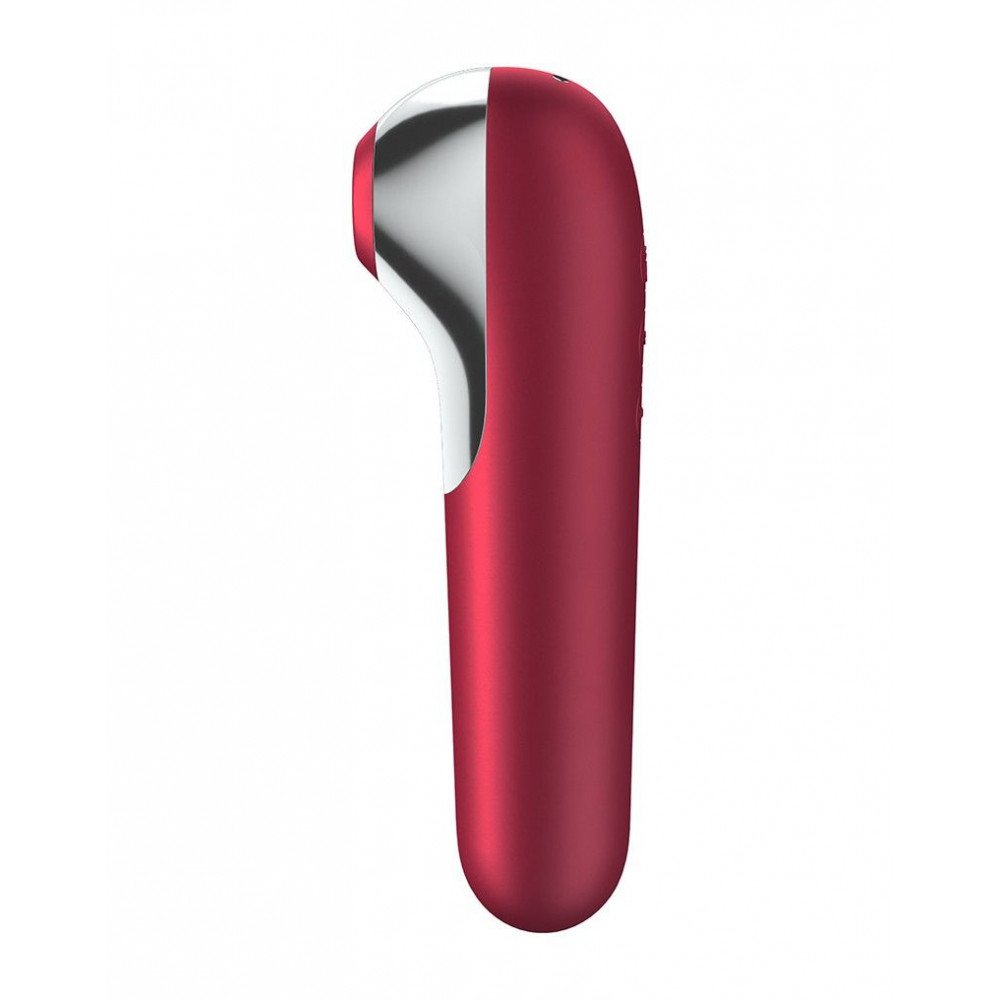 Вибраторы вакуумные - Смарт-вибратор и вакуумный стимулятор 2в1 Satisfyer Dual Love Pink 2