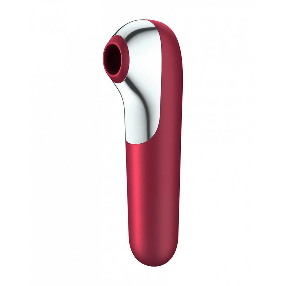 Вибраторы вакуумные - Смарт-вибратор и вакуумный стимулятор 2в1 Satisfyer Dual Love Pink