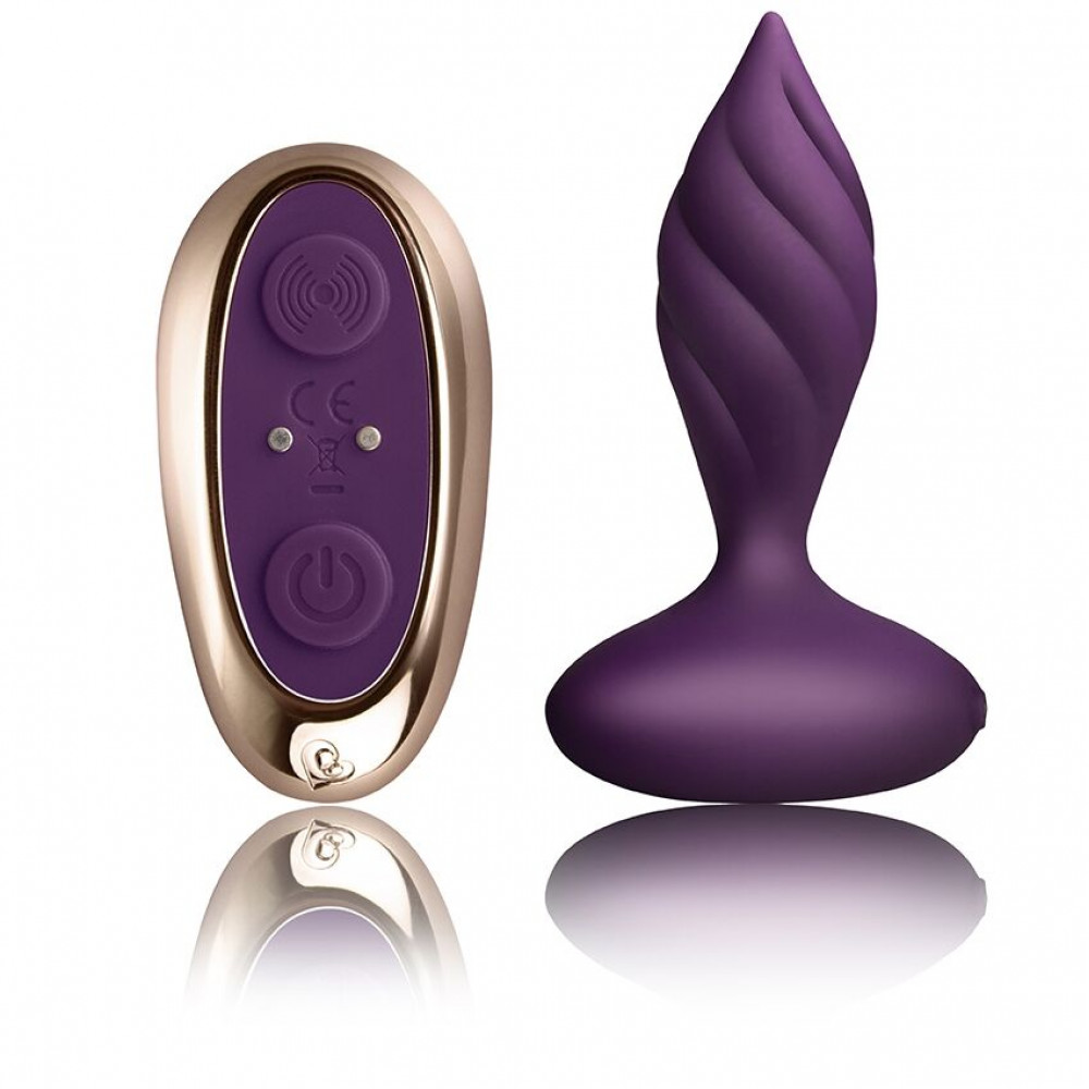 Анальные пробки с вибрацией - Анальная вибропробка Rocks Off Petite Sensations – Desire Purple