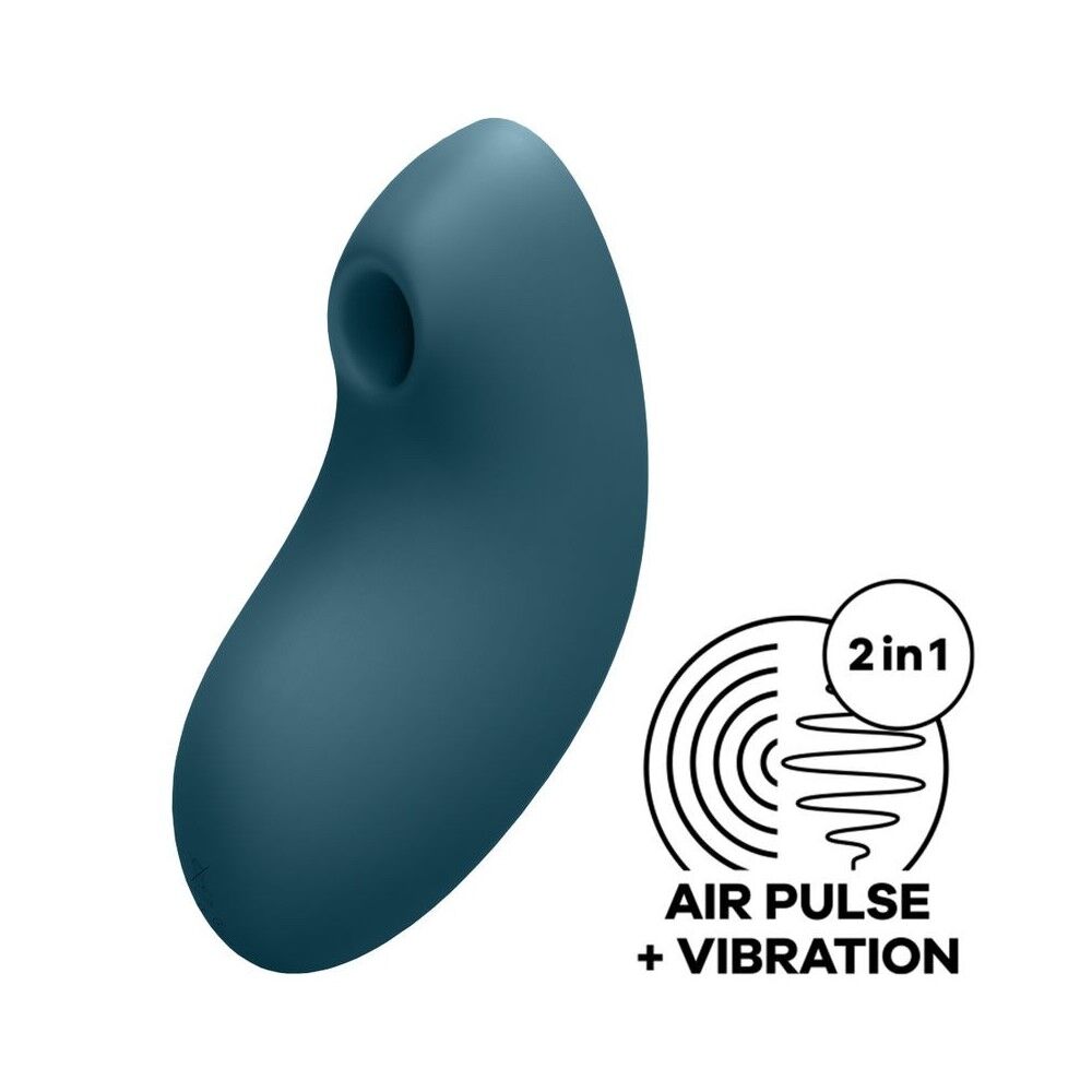 Вибраторы вакуумные - Вакуумный вибратор Satisfyer Vulva Lover 2 Blue