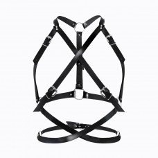 Женская портупея Art of Sex - Agnessa Leather harness, Черный XS-M