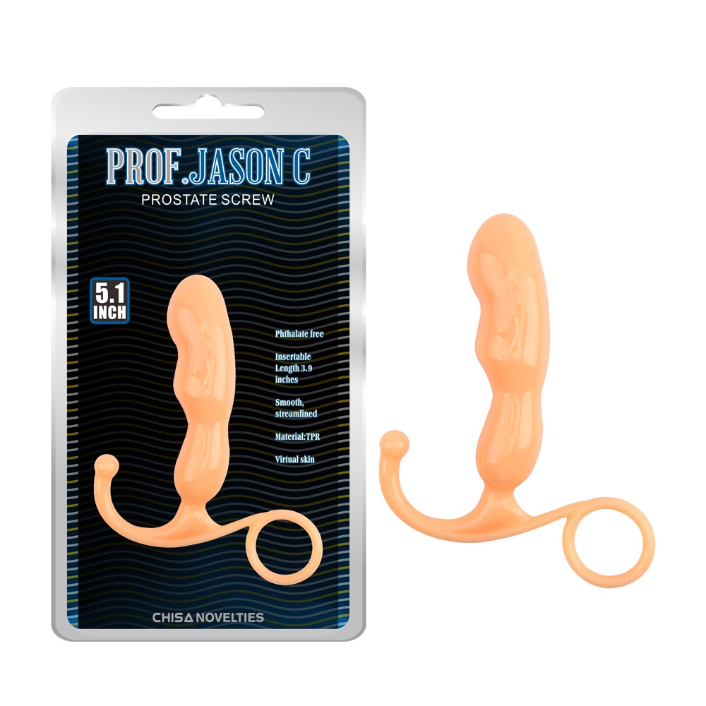 Секс игрушки - Стимулятор простаты Chisa Prof.Jason C с анатомическим рельефом, бежевый