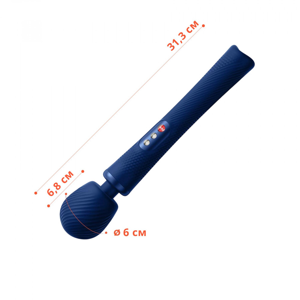 Вибромассажеры - Вибромассажер Fun Factory VIM Vibrating Wand midnight blue, супермощный и легкий, до 6 часов работы 1