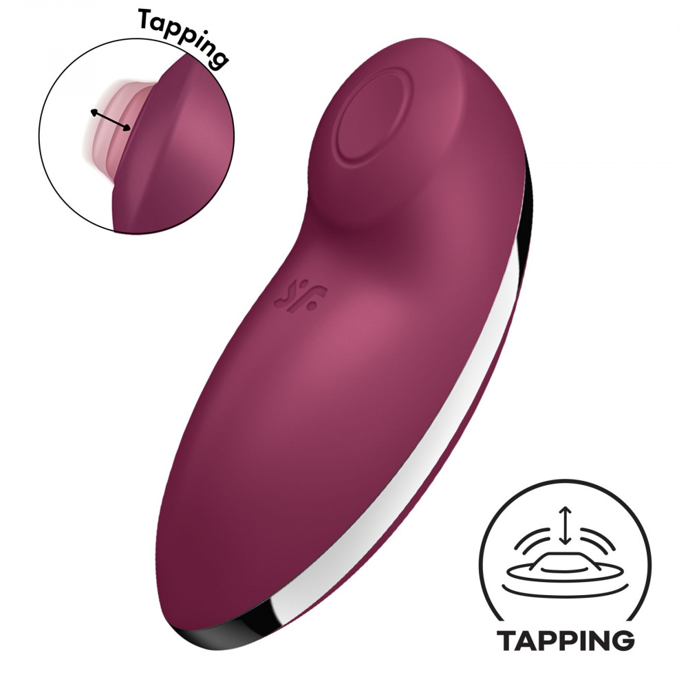 Клиторальный вибратор - Вибростимулятор-пульсатор Satisfyer Tap & Climax 2 Red