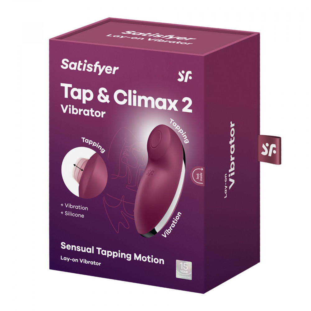 Клиторальный вибратор - Вибростимулятор-пульсатор Satisfyer Tap & Climax 2 Red 6