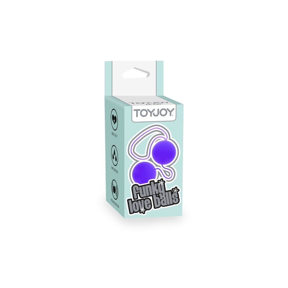 Секс игрушки - Вагинальные шарики пластиковые фиолетовые Toy Joy 1