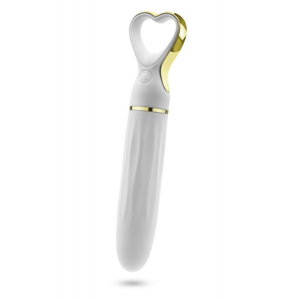 Секс игрушки - Вибратор мини классический Blush Delice Heartthrob с рельефом, белый 2