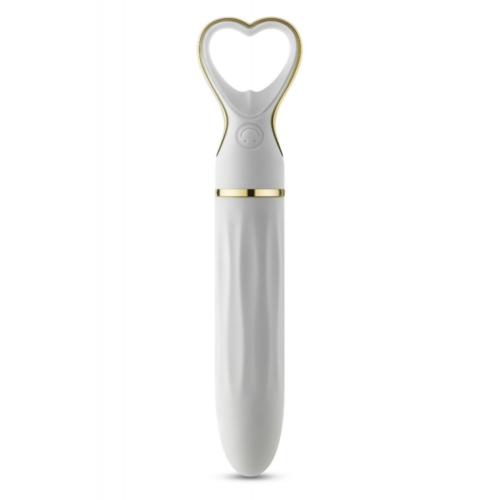 Секс игрушки - Вибратор мини классический Blush Delice Heartthrob с рельефом, белый 1