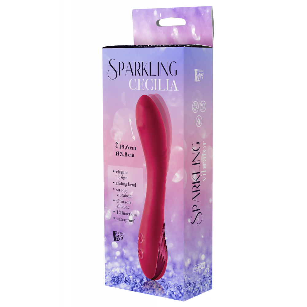 Стимулятор точки G - Вибратор с движущимся шариком Dream Toys SPARKLING SLIDING CECILIA 3