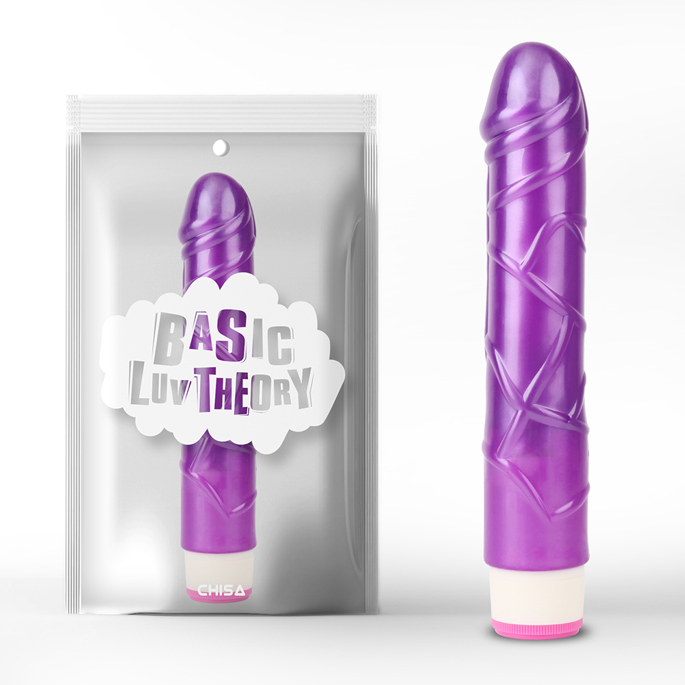 Секс игрушки - Вибратор реалистичный на батарейках Chisa Basic Luv Theory Basic Pulsator, фиолетовый