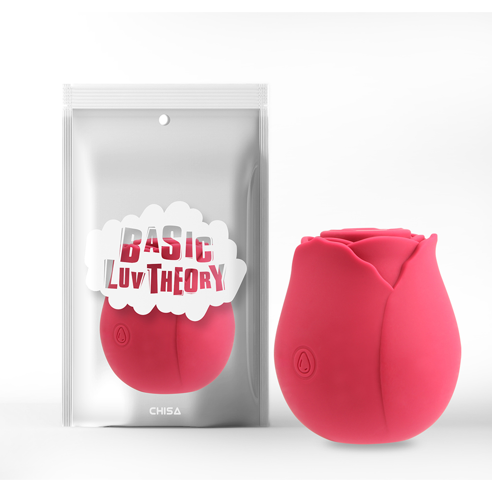 Вибраторы вакуумные - Вакуумный клиторальный стимулятор Chisa Rose Petal (Rose Red)