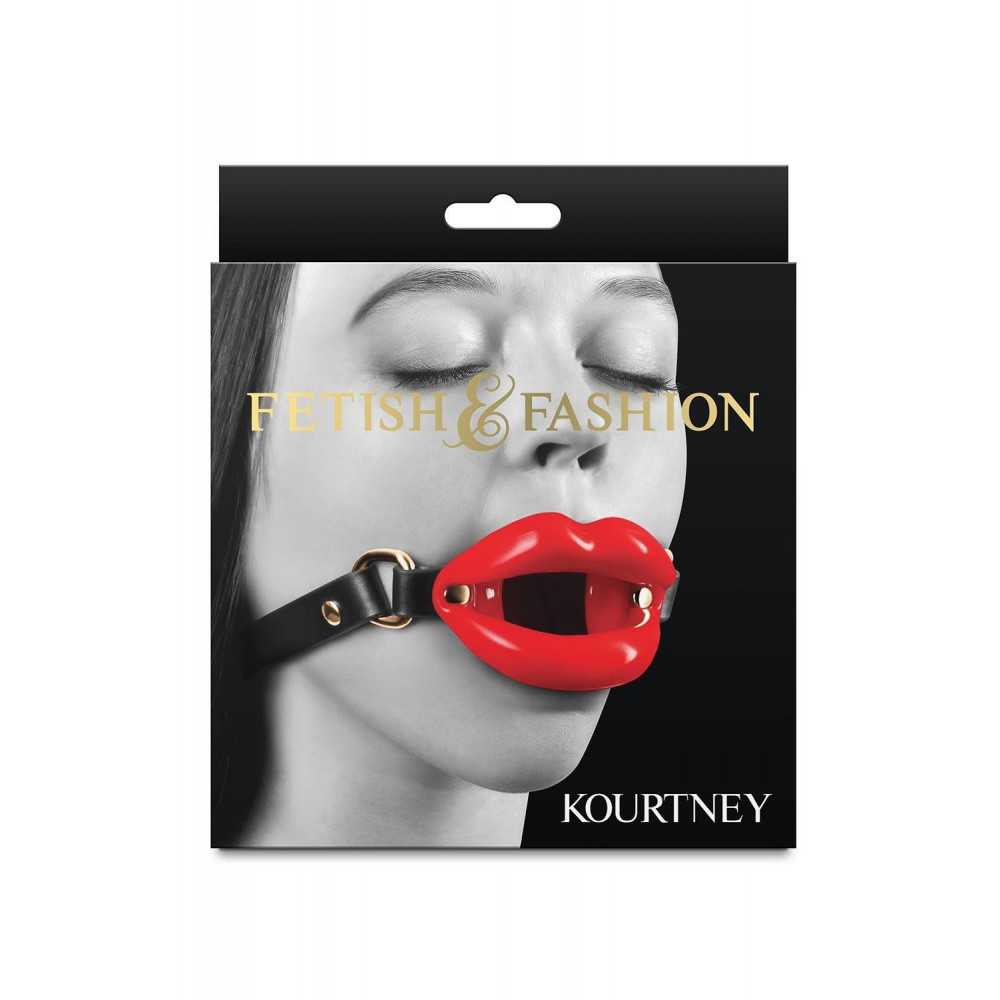 БДСМ игрушки - Кляп в виде губ NS Novelties Fetish & Fashion красный 1
