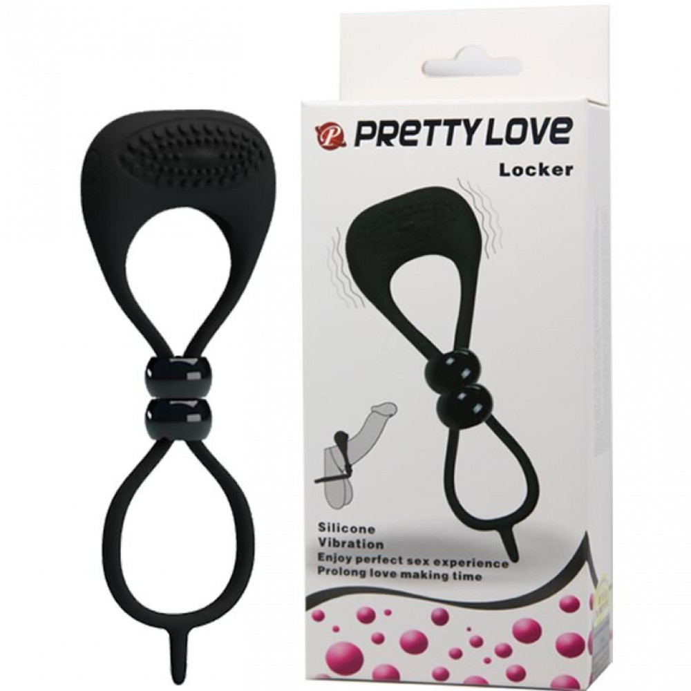 Эрекционные кольца и насадки на член - Лассо с вибрацией PRETTY LOVE «Locker» BI-210149