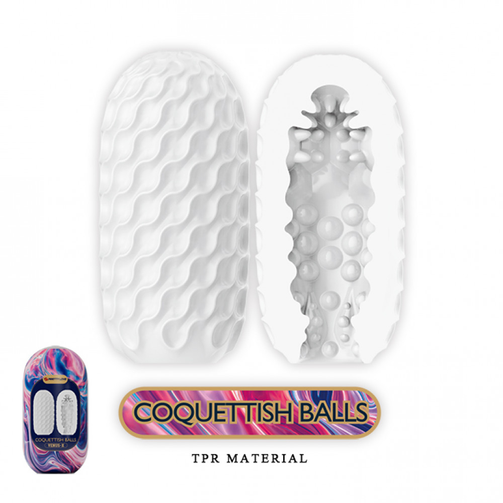 Мастурбаторы вагины - Мастурбатор яйцо Pretty Love - Coquettish balls VENUS-X, BI-014932-2 3