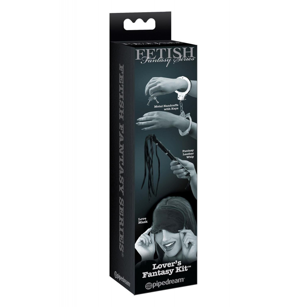 БДСМ игрушки - Набор Pipedream Fetish Fantasy Limited Edition Lovers Fantasy Kit маска и флоггер, черный 4