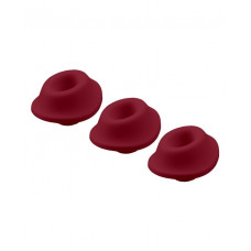 Сменные насадки Womanizer Premium и Classic (3 шт.), средние, бордо