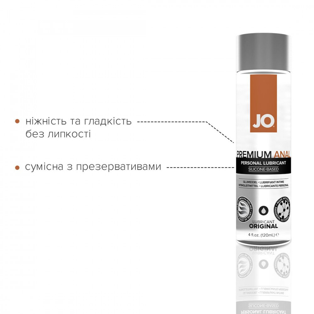 Анальные смазки - Анальная смазка System JO ANAL PREMIUM - ORIGINAL (120 мл) на силиконовой основе водостойкая 2