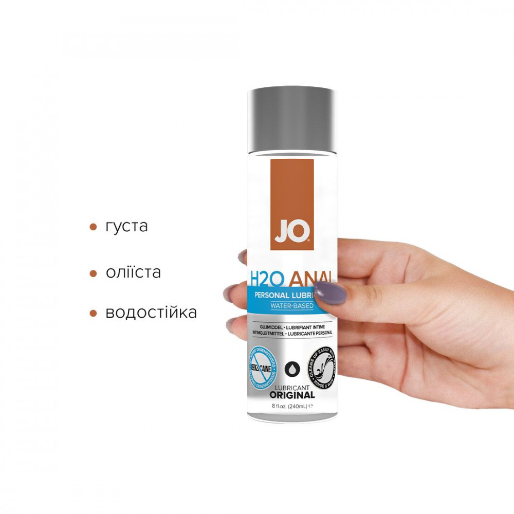Анальные смазки - Анальная смазка System JO ANAL PREMIUM - ORIGINAL (240 мл) на силиконовой основе водостойкая 2