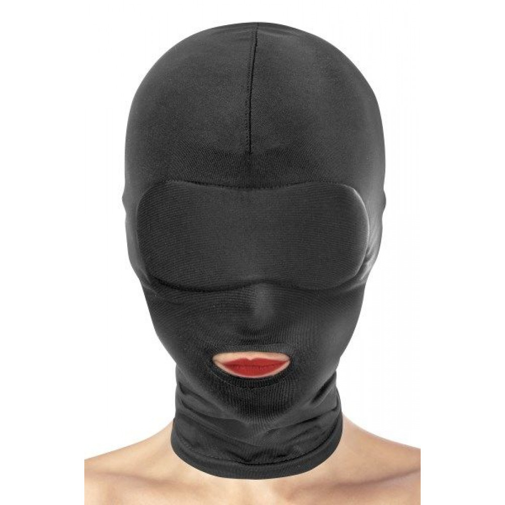 Маски - Капюшон для БДСМ с открытым ртом Fetish Tentation Open Mouth Hood