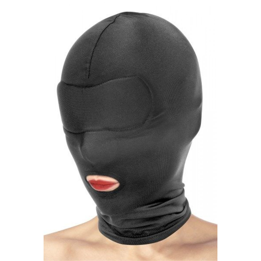 Маски - Капюшон для БДСМ с открытым ртом Fetish Tentation Open Mouth Hood 1