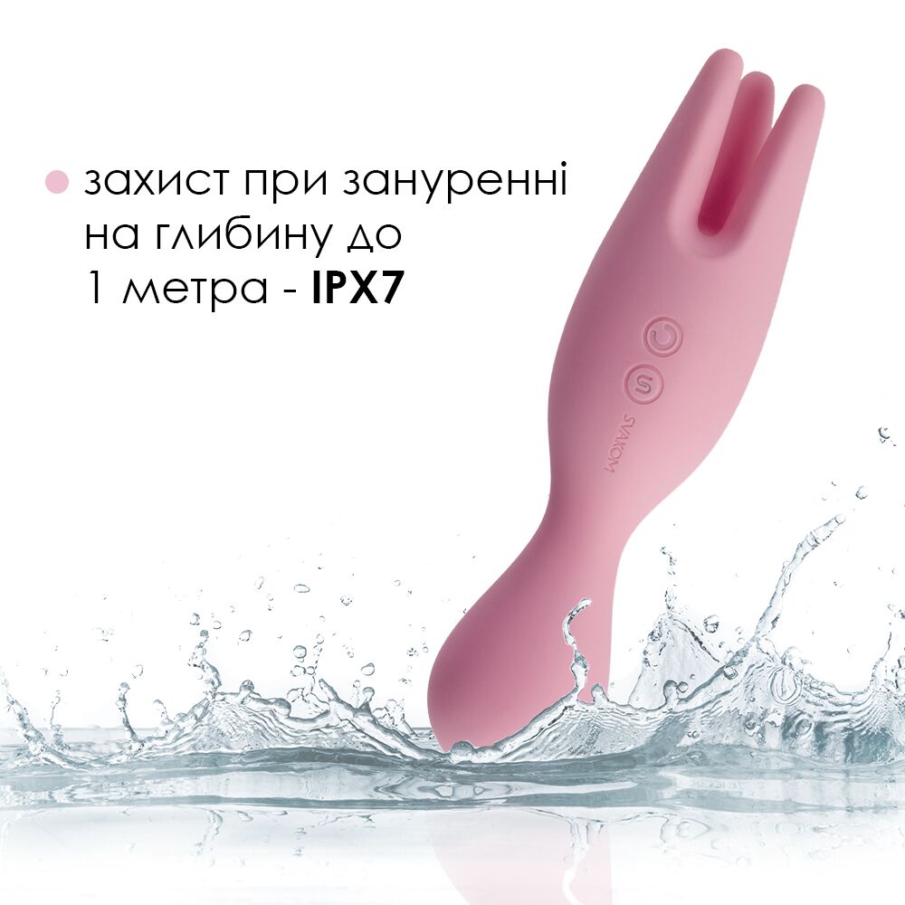 Вибратор - Двойной вибратор для чувствительных зон Svakom Nymph Pale Pink 3