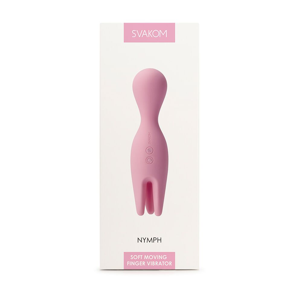 Вибратор - Двойной вибратор для чувствительных зон Svakom Nymph Pale Pink 1