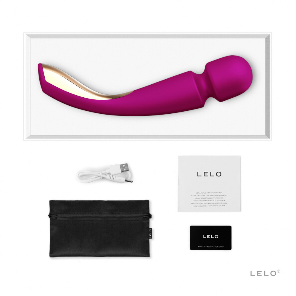 Вибромассажеры - Вибромассажер LELO Smart Wand 2 Medium Deep Rose 1