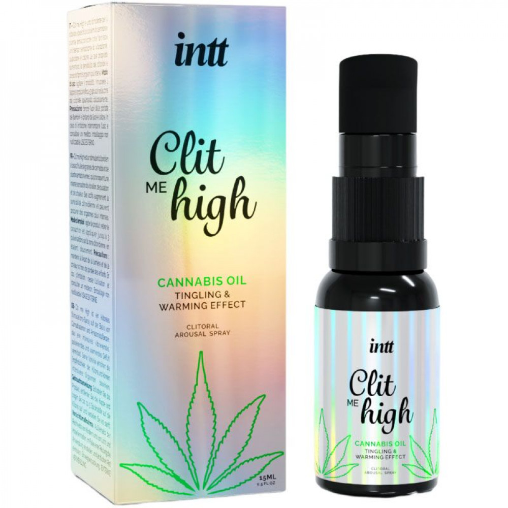 Женские возбудители - Возбуждающий гель для клитора Intt Clit Me On High Cannabis Oil 15 мл, сильная стимуляция