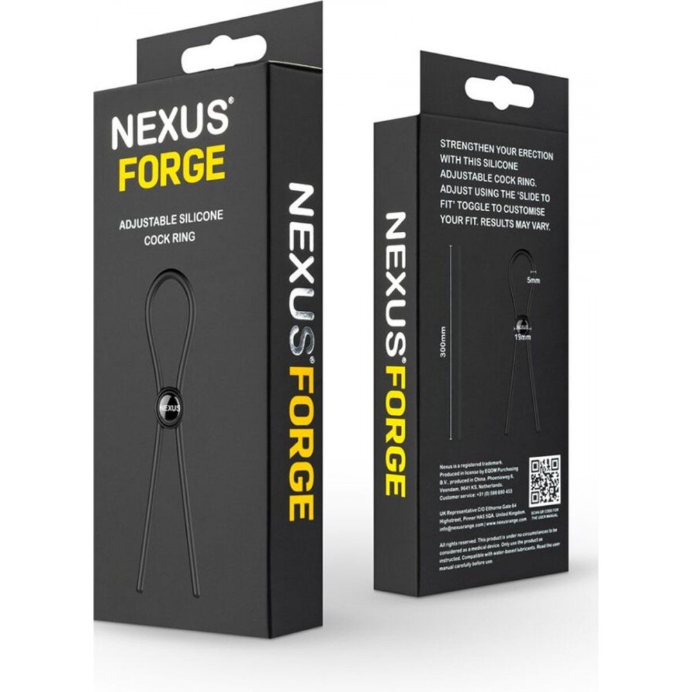 Эрекционное кольцо - Эрекционное кольцо-лассо Nexus FORGE, диаметр регулируется 1